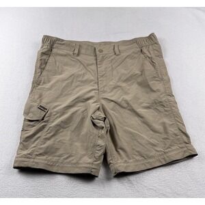 Merrell Cargo Outdoor Hiking Shorts Nylon Beige Tan Men's Size XL